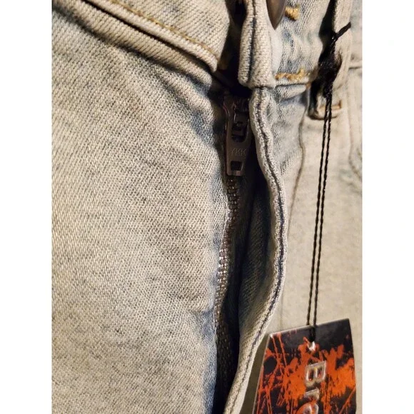 BrazilRoxx Embellished Embroidered Jeans BR 36/US 0 Faded Blue - NEW With Tags